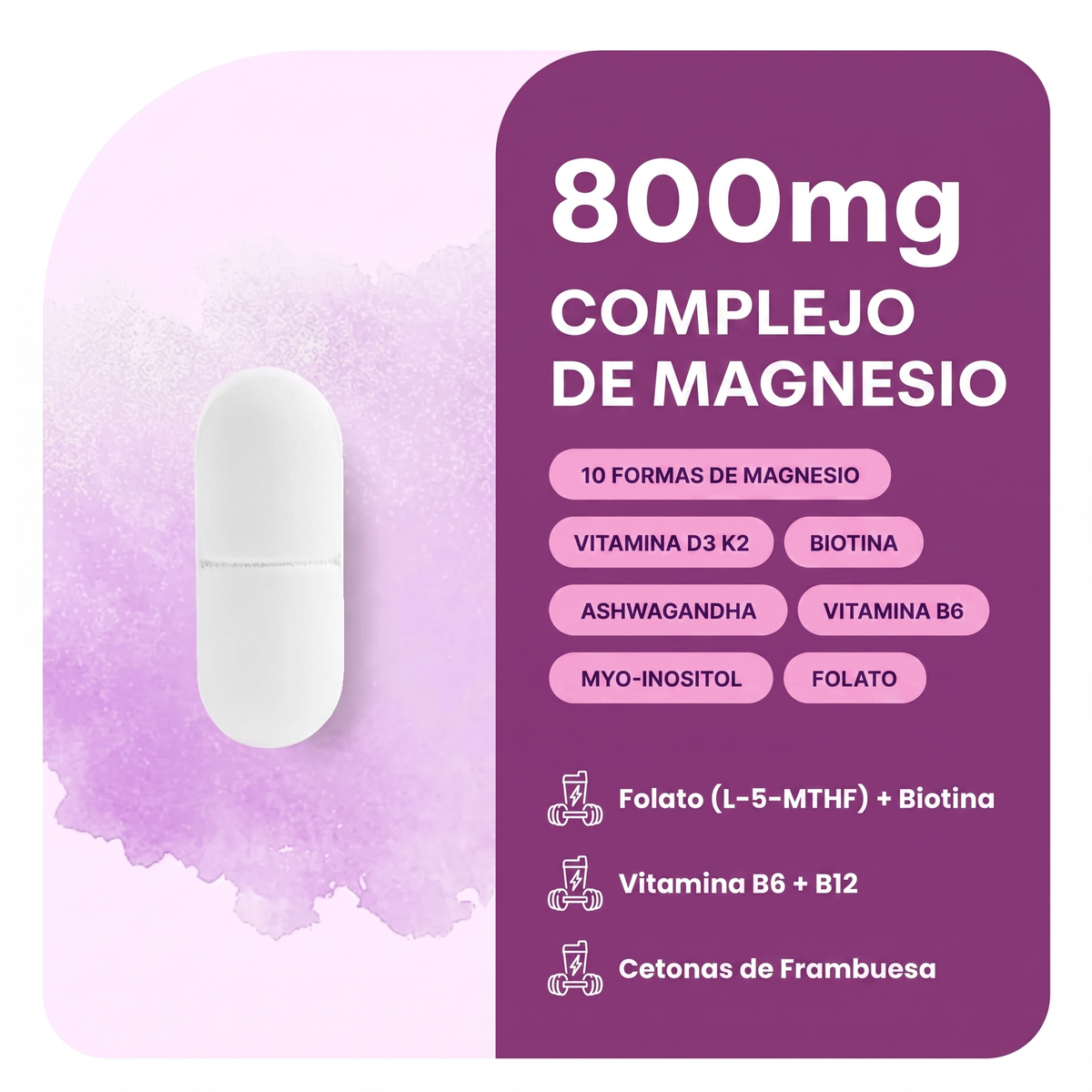 Magnesium for women™ 20-en-1 | Sueño, Energía y Dolores Resueltos