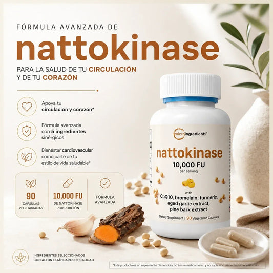 Micro Ingredients Nattokinase (90 Capsulas)