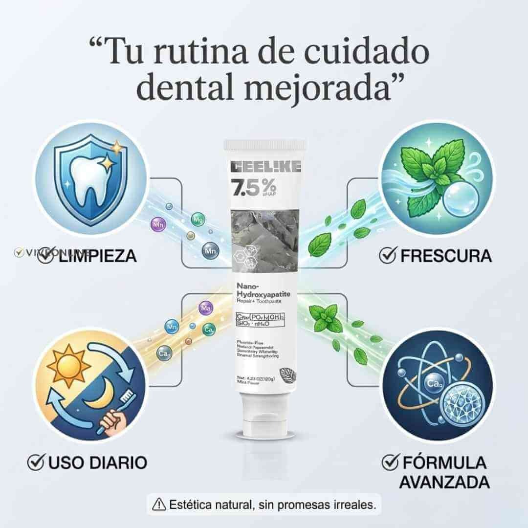 Crema Dental Blanqueadora CEELIKE™ – Fórmula Original 7.5% nHAP